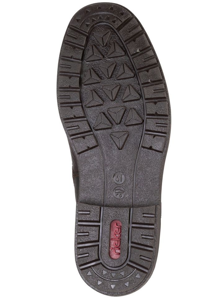 Rieker Schn&uuml;r-Boot mit Warmfutter aus Lammfell und Pl&uuml;schmaterial 