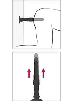 Massagegerät mit Saugfuß und Stoßfunktion 