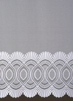 Kurzvorhang mit Stangendurchzug WEISS