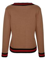 Pullover mit Kontrastringeln 