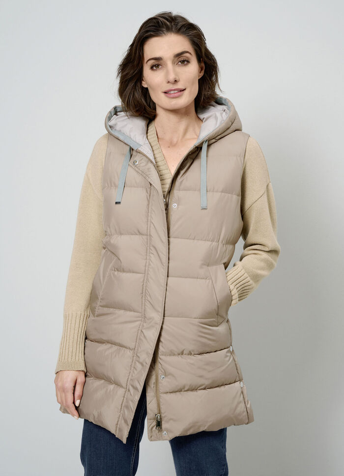 Steppweste mit 2-Wege-Rei&szlig;verschluss 