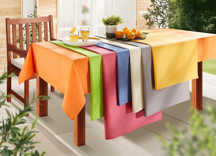 Tischdecke f&uuml;r den Innen- und Aussenbereich mit Fleckschutz-Ausr&uuml;stung 