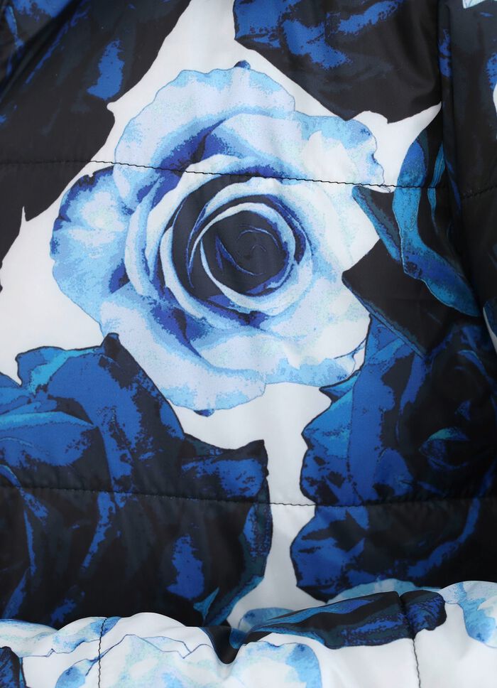 Jacke mit dekorativem Rosendessin 
