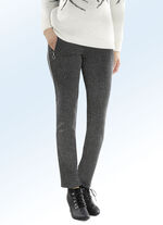 Hose mit effektvoll funkelndem Zierband 