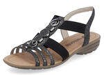 Remonte Riemchen-Sandalen mit Metallschmuck SCHWARZ