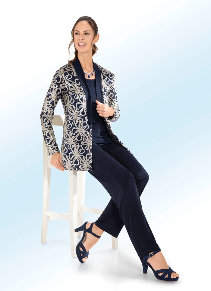 Edles Chasuble in Marine-Gold MARINE-GOLD