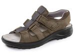 Sportliche Herren-Sandalen, Weite H, mit Klettverschluss KHAKI