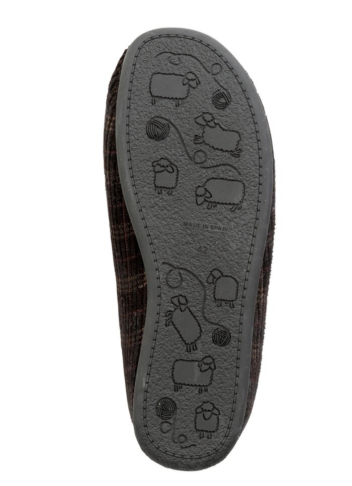 Textil-Pantoffel mit herausnehmbarem Fussbett 