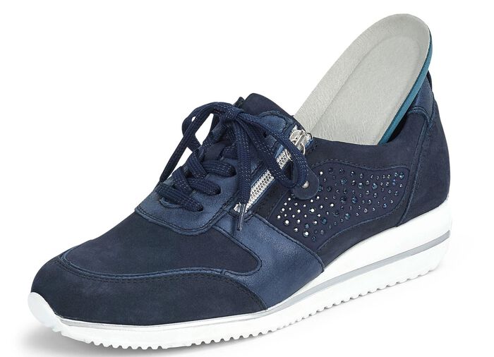 Waldl&auml;ufer, bequeme Damen-Schn&uuml;rschuhe, Weite H, mit herausnehmbarem Fussbett 