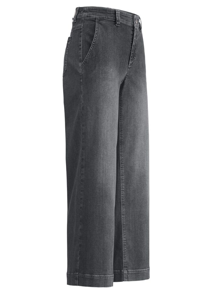 Jeans-Culotte mit luftig-weitem Bein 