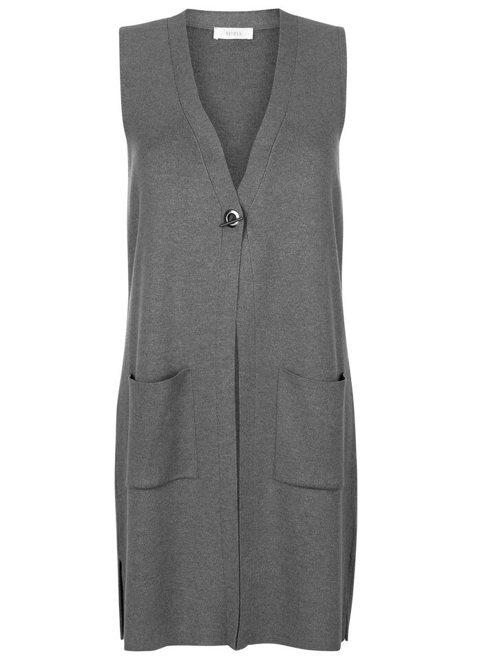 Gilet mit dekorativem Verschluss 