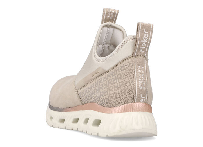 Rieker Slipper mit schimmernden Akzenten BEIGE-ECRU