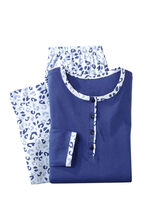 Zweierpack Schlafanzüge, langarm mit Knopfleiste   