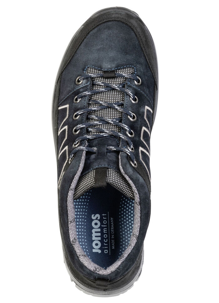 Atmungsaktive Herren-Schnürschuhe, Weiite K, mit herausnehmbarem Fussbett DUNKELBLAU-SCHWARZ