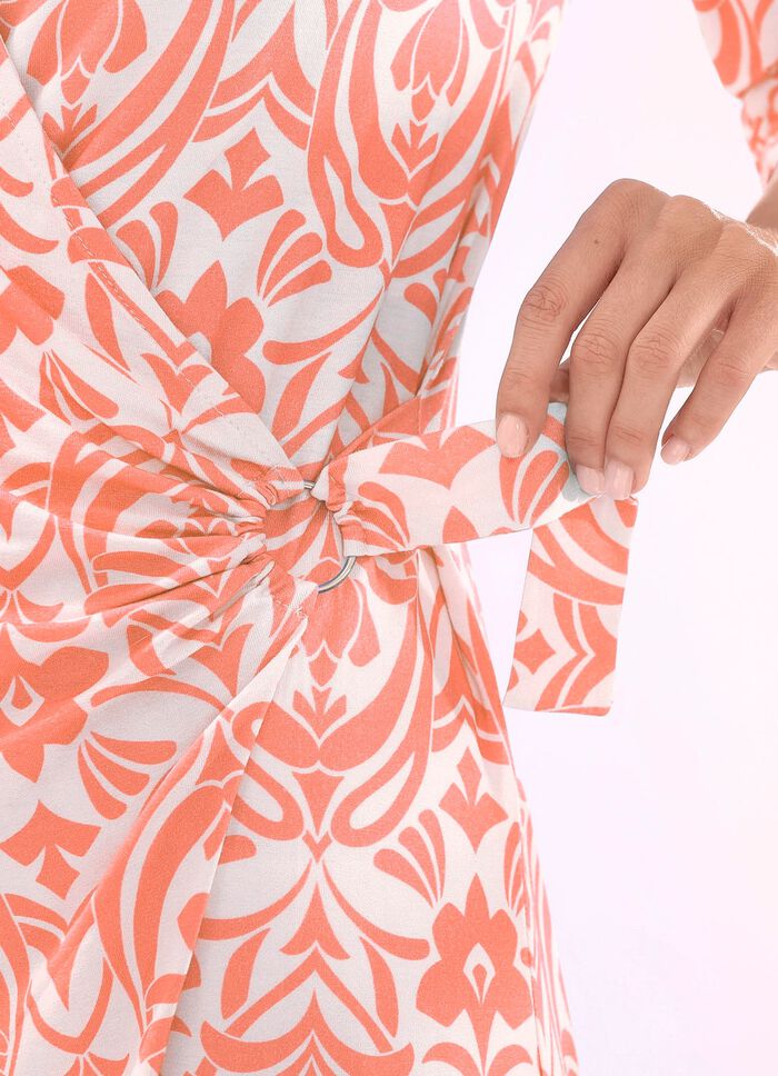 Longshirt mit interessanter Wickeloptik in 2 Farben 