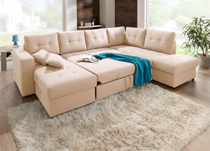 Polsterm&ouml;bel mit Bettfunktion verschiedene Ausf&uuml;hrungen 