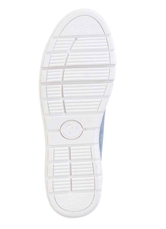 ELENA EDEN Schn&uuml;r-Sneaker aus Veloursleder BLEU