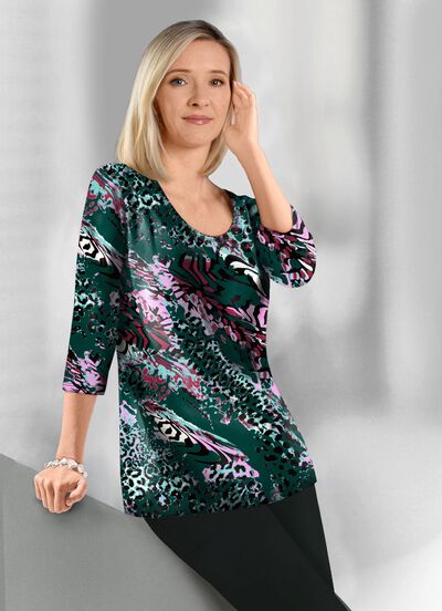 Geschmackvolles Shirt mit 3/4-langen &Auml;rmeln 