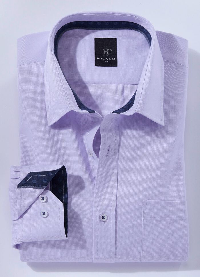 &laquo;Milano Italy&raquo;-Hemd in 4 Farben FLIEDER