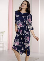 Laurina Nachthemd mit Seitenschlitz 