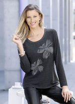 Shirt mit Flatlock-Naht in 2 Farben ANTHRAZIT