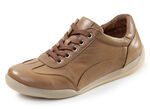 Andrea Conti, bequeme Damen-Sneaker, Weite G, mit herausnehmbarem Fussbett COGNAC