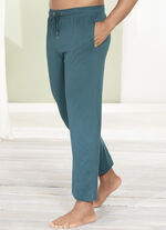 Zweierpack Pyjama- und Freizeithosen, lang, mit Durchzugsband und Seitentaschen PETROL/ANTHRAZIT