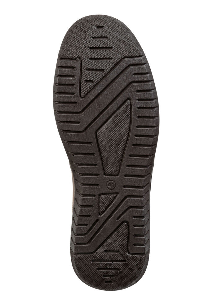 Schnürschuh aus Nappaleder COGNAC-MOKKA