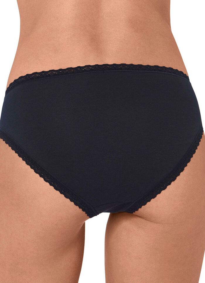 Sloggi 24/7 Dreierpack Slips mit Spitzenbandabschl&uuml;ssen 