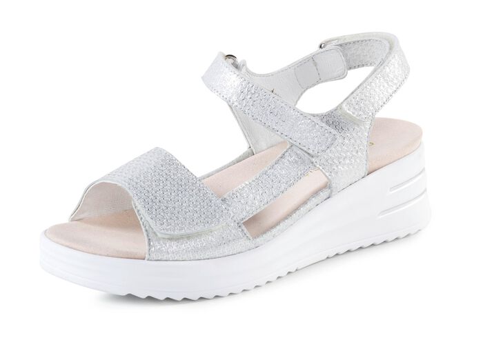 Waldl&auml;ufer Sandalette mit effektvoller Pr&auml;gung 