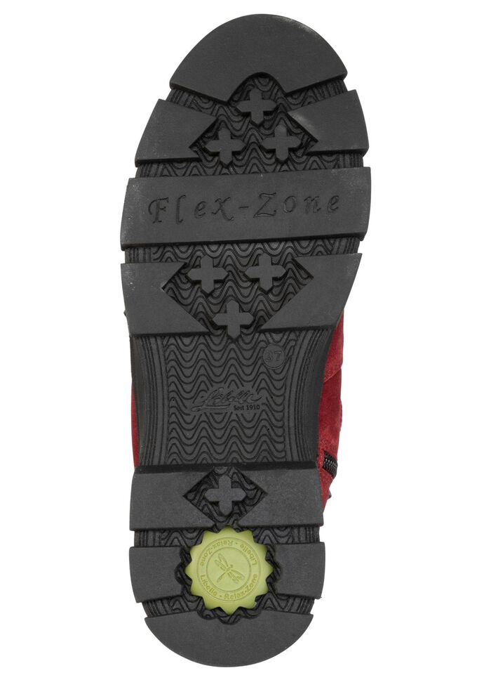 ELENA EDEN, warme Damen-Boots, Winterschuhe, Weite H, mit herausnehmbarem Fu&szlig;bett RUBINROT