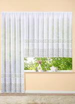 Blumenfenster-Vorhang mit Universalschienenband 