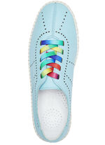 Gemini Schnürschuh mit Schnürsenkel in Regenbogen-Farben HELLBLAU
