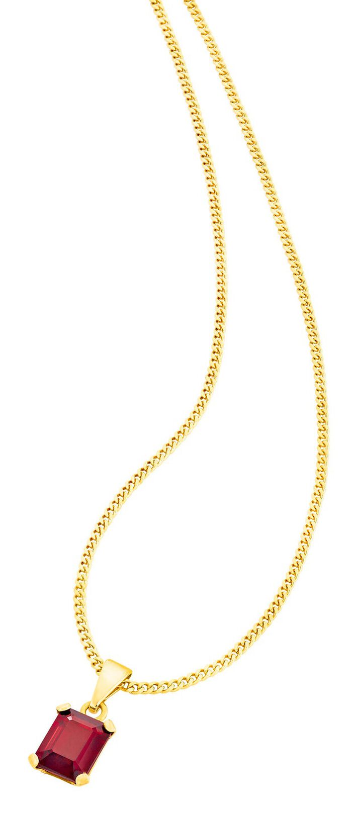 Zeitloser Anh&auml;nger mit echt Granat 