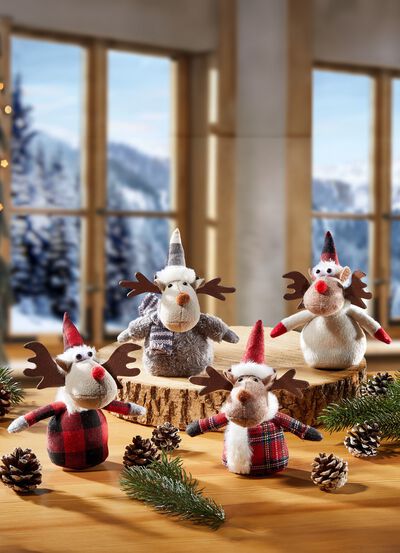 Rentiere aus Filz im 4er-Set 