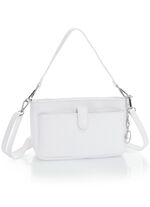 Laurina Tasche aus genarbtem Kalb-Nappaleder WEISS