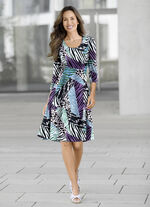 Kleid mit farbbrillantem Inkjet-Druck 
