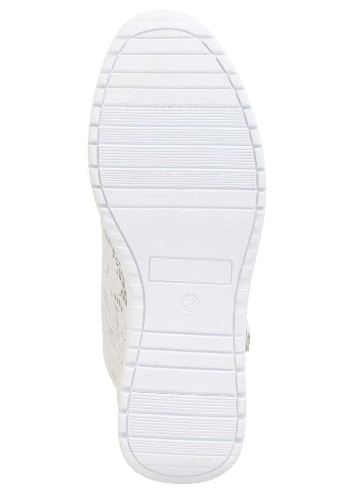 ELENA EDEN, schicke Damen-Boots, Weite G, mit herausnehmbarem Fussbett WEISS