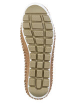 Gemini, sommerlicher Damen-Sabot, Weite G, mit herausnehmbarem Fussbett COGNAC