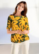 Shirt mit U-Boot Ausschnitt 