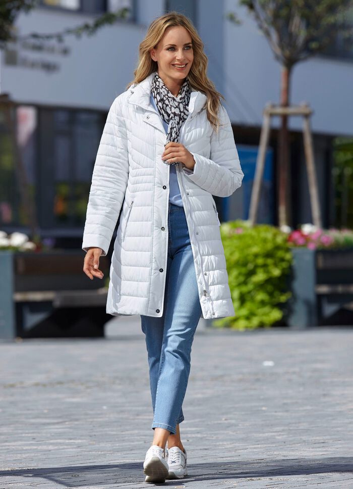 Funktions-Kurzmantel mit abnehmbarer Kapuze 