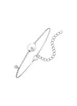 Armband mit S&uuml;sswasser-Zuchtperle und synth. Zirkonia 