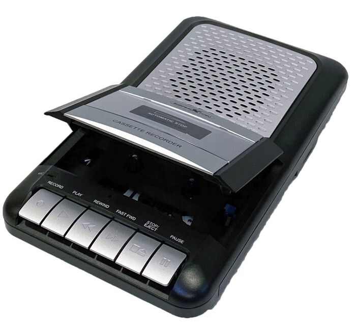 Tragbarer Kassettenrekorder 
