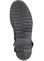 Waldl&auml;ufer Schn&uuml;r-Stiefelette mit kuscheligem Kragen aus Lammfell 