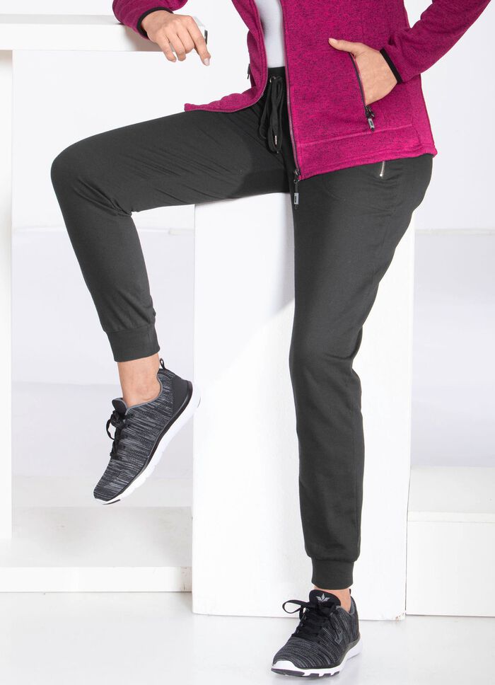 Freizeithose mit Reissverschluss-Taschen in 4 Farben 