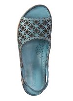 Gemini Sandale aus perforiertem, gepr&auml;gtem Nappaleder 