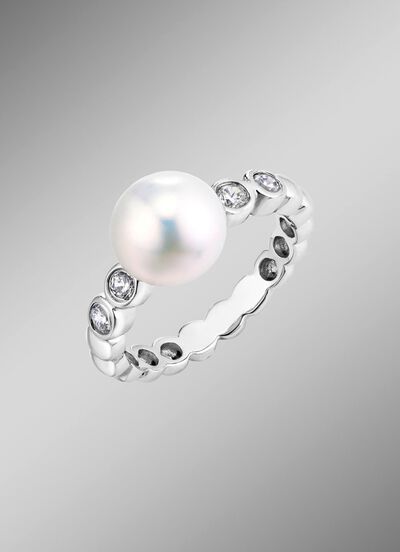 Damenring mit S&uuml;sswasser-Zuchtperle 