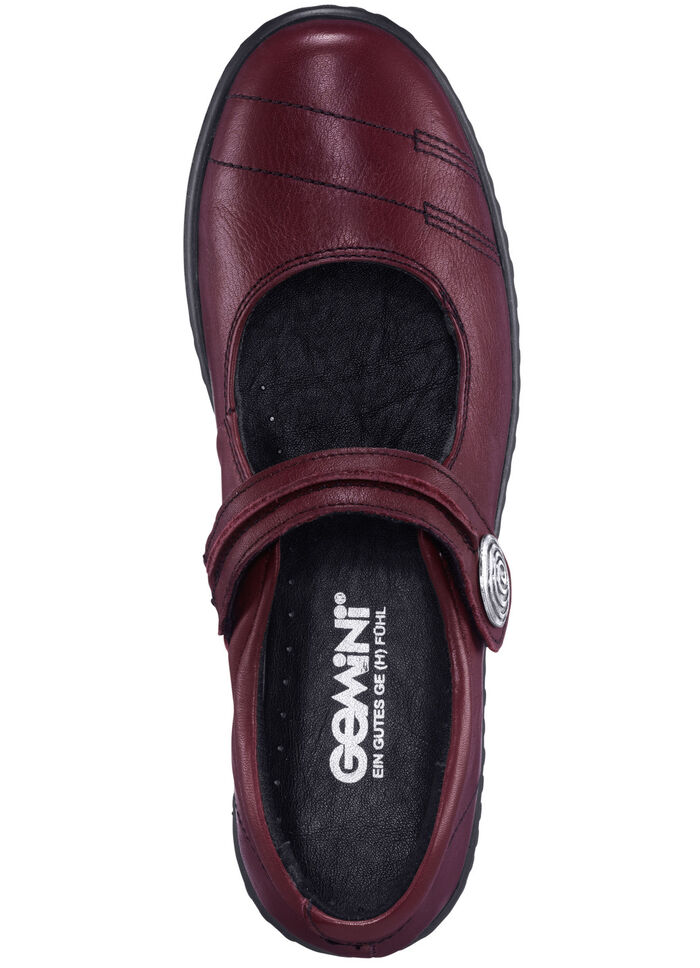 Slipper mit herausnehmbarem Lederfussbett, Weite G BORDEAUX