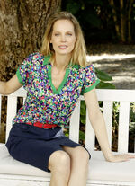 Poloshirt mit überschnittenem Ärmel 