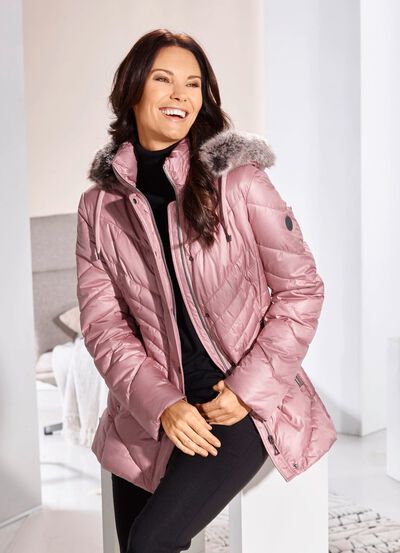 Jacke mit Rei&szlig;verschluss an den Seitenschlitzen 